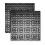 Piso Emborrachado Moeda Kit 4 Placas 0,50x0,50m (1m²)