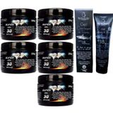 Kit 5 Super Gel 30 Ervas 250g + 1 Gel Cartilagem De Tubarão