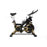 Bicicleta Spinning Roda de Inércia de 13kg Preto e Amarelo