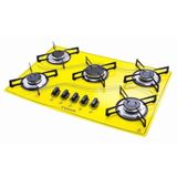 Cooktop Lines 5 Bocas Safanelli Amarelo Bivolt