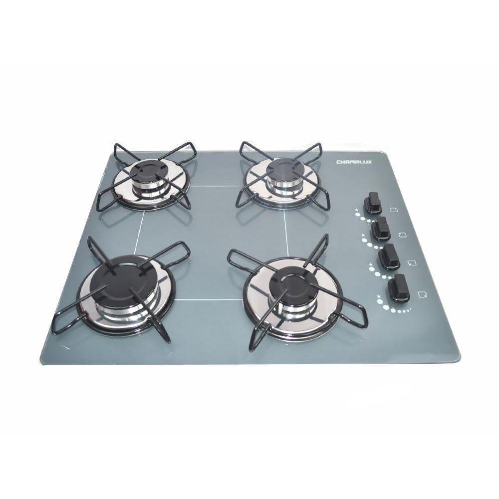 Fogão Cooktop Ultra Chama 4 Bocas Chamalux Prata - Bivolt