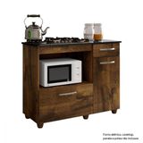 Balcão Para Cooktop 4 Bocas Violeta Ipê