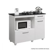 Balcão para Cooktop 4 Bocas Violeta Branco