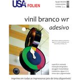 Papel Fotografico INKJET A4 Vinil Branco Adesivo 90G