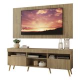 Rack Com Painel E Suporte Tv 65 Multimóveis Pés Retrô