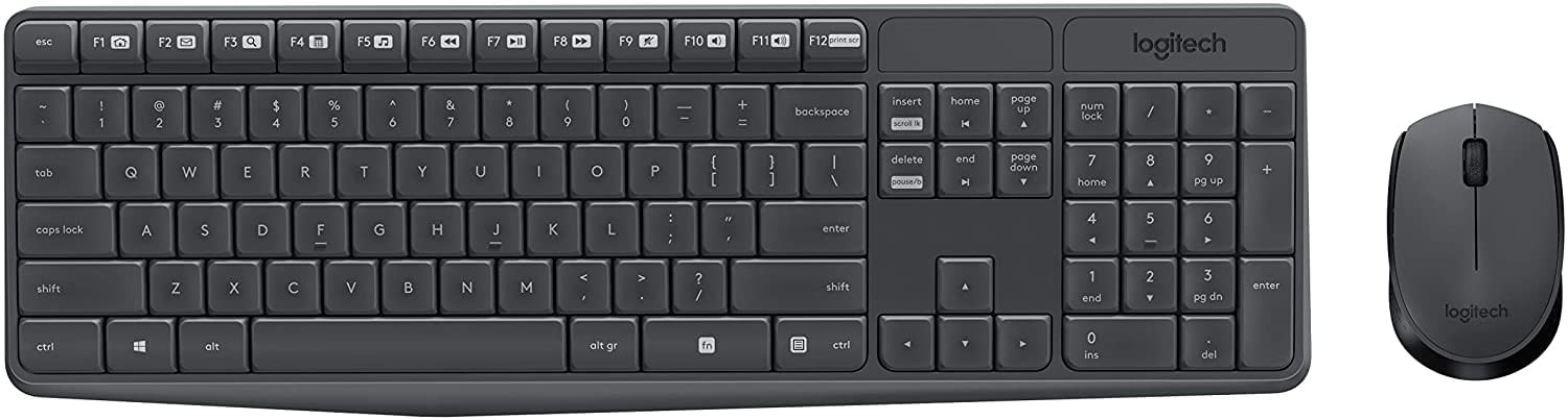 Teclado E Mouse Sem Fio Logitech Mk235