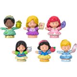 Fisher-price Disney Princess Gift Set By Little People, 6 Figuras De Personagens Para Crianças E Crianças Pré-escolares De 1 A 5 Anos Exclusivo Da Am