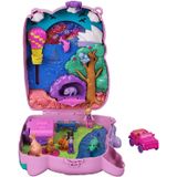 Polly Pocket Koala Adventures Wearable Purse Compact Com Micro Polly Doll Friend Doll, 8 Recursos Relacionados Ao Ar Livre, 5 Animais Acessório De Ve