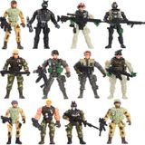 Fycooler Forças Especiais Exército Homens Combate Swat Soldado Ação Soldados Brinquedo Soldados Com Armas Militares Removível E Acessórios Braço Pern