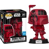 Pop 2020 Wondercon Compartilhou Star Wars Exclusivo #297 Futura Boba Fett (vermelho)