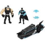 Batman Batcycle Vehicle Com Figuras De Ação Exclusivas E Clayface De 4 Polegadas