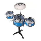 Brinquedo Mini Bateria Musical Azul Jazz - Dony Toys