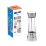 2 Moedor Sal E Pimenta Tramontina Aço Inox/acrílico Realce Ótima Qualidade