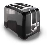 Torradeira De Caça-níqueis Extra-wide Black+decker 2 Fatias, Quadrada, Preta, T2569b