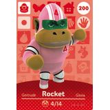 Nintendo Animal Crossing Happy Home Designer Amiibo Card Rocket 200/200 Usa Versão