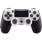 Extremerate Black Anti-skid Sweat-absorbent Controller Grips For Playstation 4 Controller, Professional Textured Soft Rubber Handle Grips For Ps4 Sli