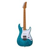 Guitarra Seizi Katana Musashi Plus Hss Rm Quilted Royal Blue