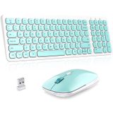 Combo De Mouse De Teclado Sem Fio, Cimetech Compact Full Size Wireless Keyboard E Mouse Set Less Noise Keys 2.4g Ultra-thin Sleek Design Para Windows