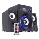 Mini Micro System Caixa De Som Bluetooth Usb Sd Led Fm 16w