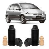 Kit Coxim Batente Coifa Dianteiro Honda Fit 2003 2004 2005