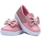 Tênis Calce Fácil Infantil Feminino Slip On Casual 11.58 Cor:rosa,tamanho:22