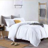 Jogo De Cama Casal King Branco 6 Pç Edredom De 280x280cm