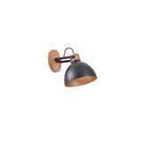 Arandela Vintage Retro Viena 1 Lamp Castanho Preto