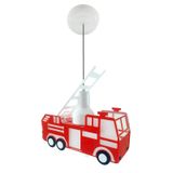 Luminária Pendente Infantil Bombeiro Caminhão Carro Quarto