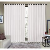 Cortina Tecido Rustico 4,00m X 2,40m Semi Blackout Branco
