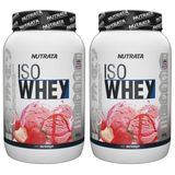 Kit 2X Iso Whey - 900g Morango - Nutrata