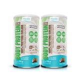 2x Body Protein 100% Proteina Equaliv Sabor Coco 440g