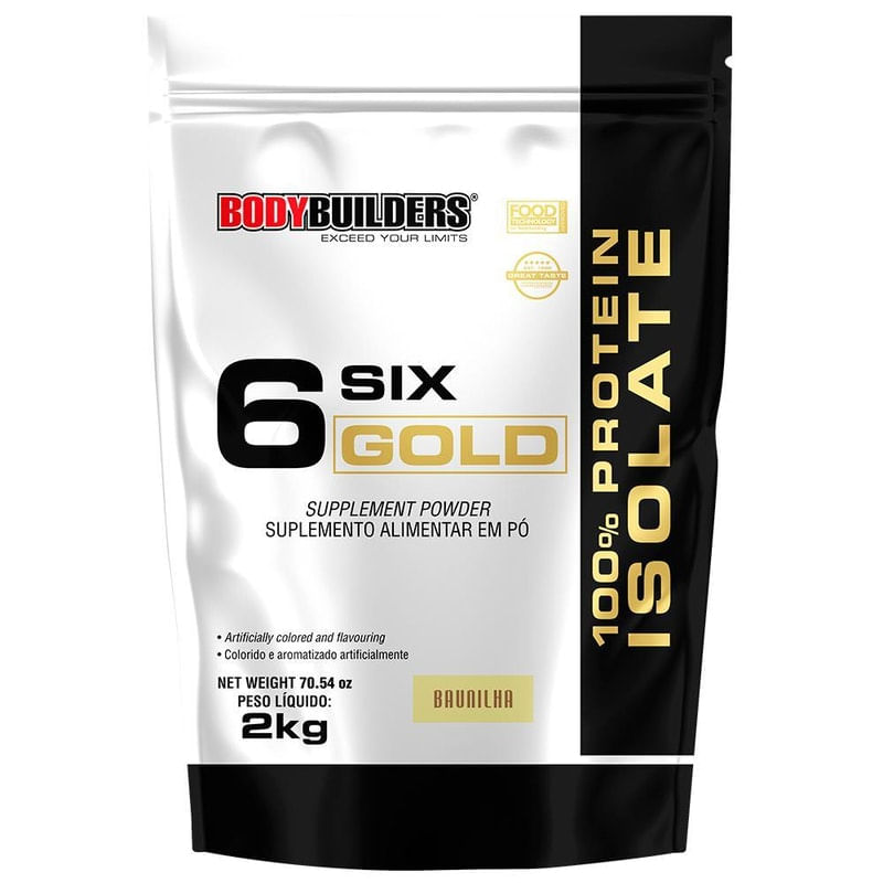 Whey Protein Isolado Six Gold 2 Kg Exclusivo