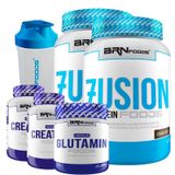 Kit - 2 Whey Protein Fusion 900g+ 2 Creatina 100g