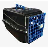 Caixa De Transporte Para Cão E Gato N. 1 Preto Porta Azul