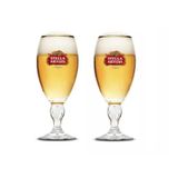 Kit de 2 Taças Stella Artois Cálice Litografada Cerveja 250ml