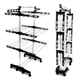 Varal de Chão Vertical 131x67 em Alumínio Retrátil 3 Andares