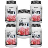 Kit 5X Iso Whey - 900g Morango - Nutrata