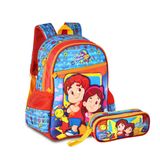 Mochila Maria Clara E Jp Infantil Costas Com Estojo Duplo