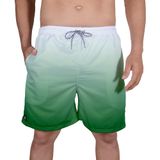 Short Praia Bermuda Tactel Estampado Degrade Verde Cor:verde,tamanho:gg