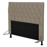 Cabeceira Cama Box Casal Queen 160cm Cristal Corino Areia