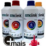 4 X 250ml  Tinta Stk L6171 Refil T504 P/ Impressora Epson 504 Ecotank