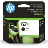 Tinta Original Hp 62xl Preto De Alto Rendimento | Trabalha Com Hp Envy 5540, 5640, 5660, Série 7640, Hp Officejet 5740, Série 8040, Hp Officejet Mobi