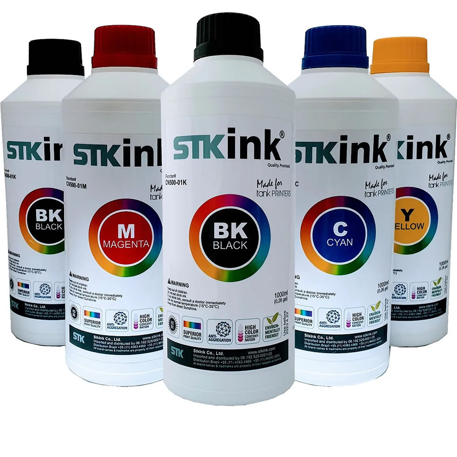 5 Litro Tinta Stk L6171 Refil T504 P/ Impressora Epson 504 Ecotank