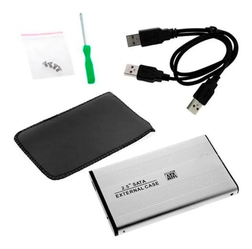 Case Gaveta Hd 2.5 Sata Ssd Usb Para Hd Externo 250gb