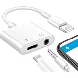 Apple Mfi Certified Lightning To 3.5mm Fones De Ouvido Dongle Jack Adaptador Para Iphone,2 Em 1 Carregador E Adaptador Divisor De Áudio Aux Compatíve