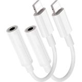 Esbeecables 2 Pack Para Adaptador De Fones De Ouvido Iphone 3.5mm, Apple Mfi Certified Lightning Para Fones De Ouvido De 3,5 Mm Jack Aux Audio Adapte