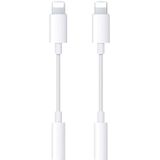 Apple Mfi Certified 2 Pacote Para Iphone Fone De Ouvido Adaptador Lightning Para 3,5 Mm Adaptador De Áudio Aux Para Iphone Dongle Cabo Compatível Co