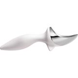 Tovolo Tilt Up Ice Cream Scoop, Alça Ergonomicamente Equilibrada, Cromo Banhado, Cofre De Lava-louças, Branco