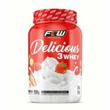 Delicious 3 Whey - 900g Chantilly com Morango - FTW