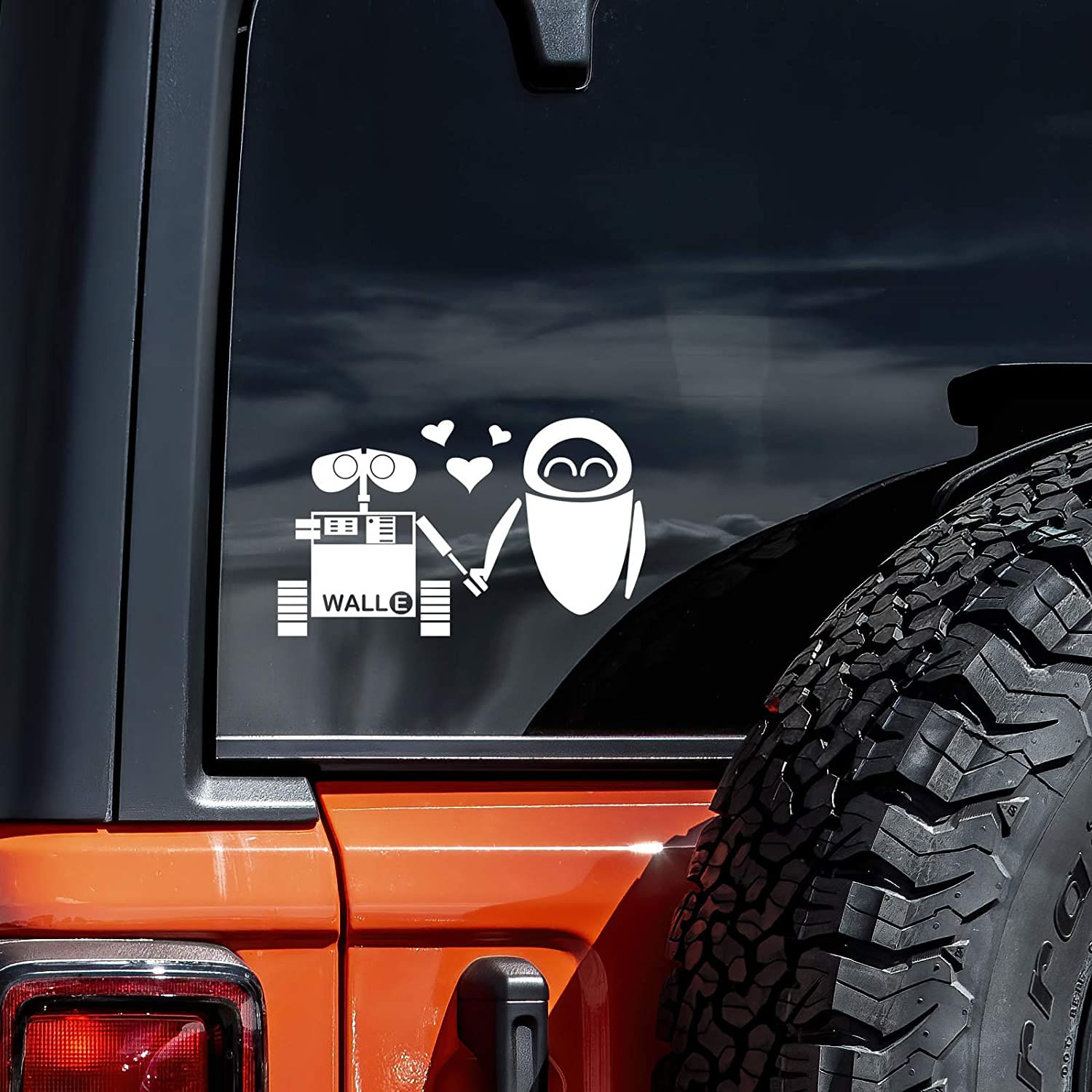 Love Wall-e Vinyl Decal Sticker Cars Trucks Vans Walls Laptops Cups | | Branca 7